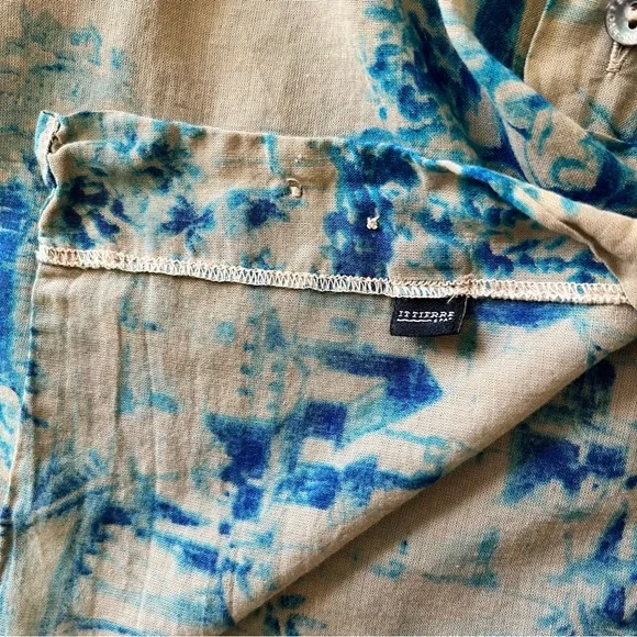 Vintage 1998 Dolce & Gabbana Toile De Jouy Beige & Bleu Shirt Size L - Picture 10 of 14